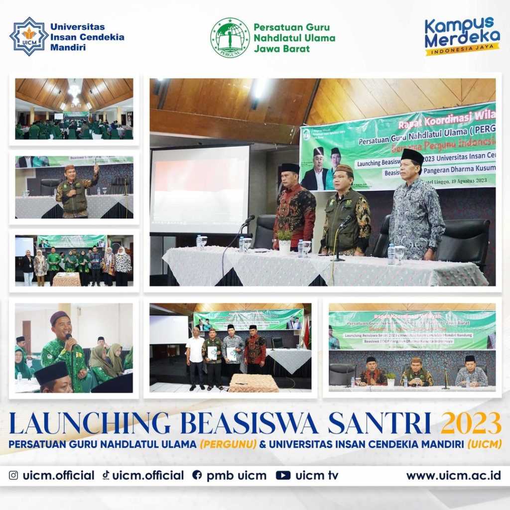 Launching Beasiswa Santri 2023 dan Penandatanganan MoU Kerjasama dengan Persatuan Guru Nahdlatul Ulama Jawa Barat