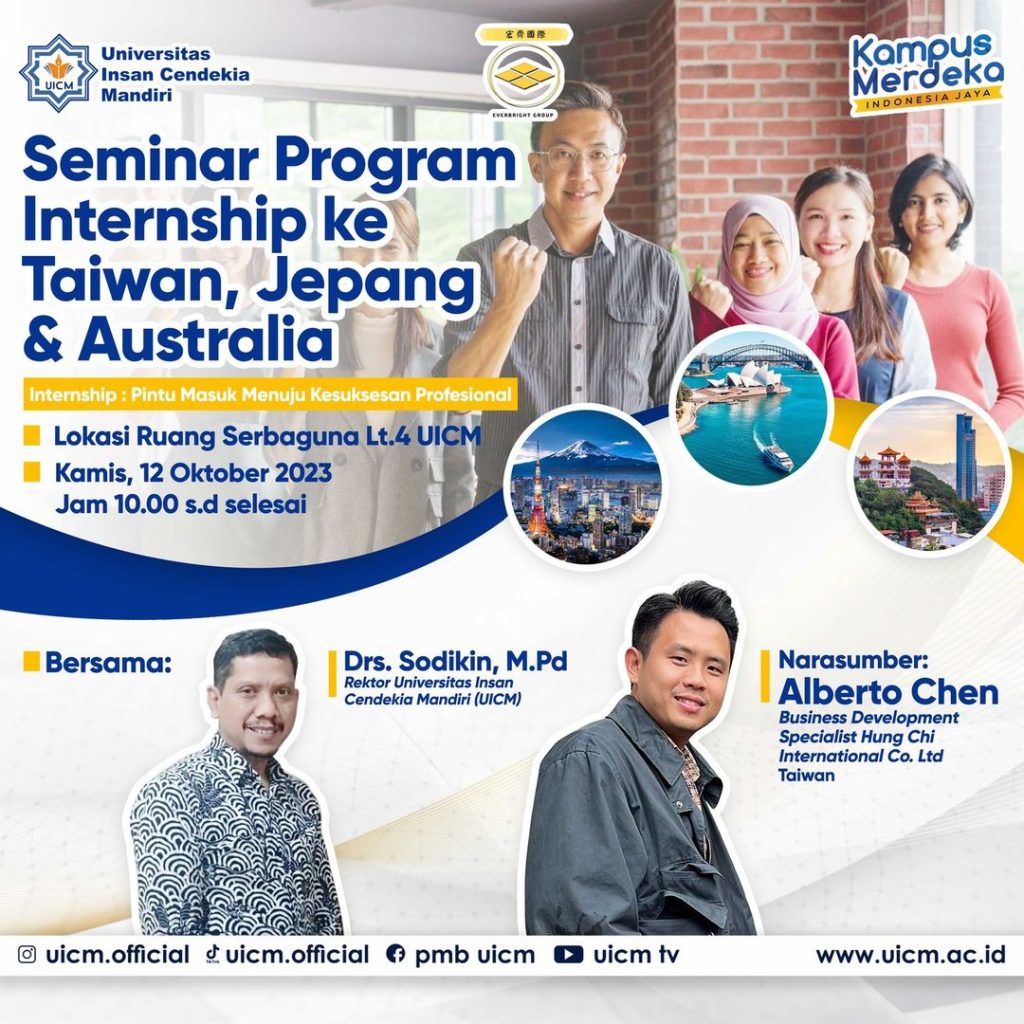 Seminar Program Internship ke Taiwan, Jepang & Australia